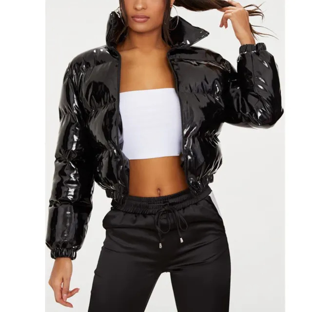 Shiny bubble coat sales womens