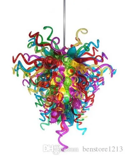 Lampada Tiffany Lampadario a LED Ventilatore Decorativo per la casa Lampadine Edison Lampadario in vetro colorato di Murano Chian