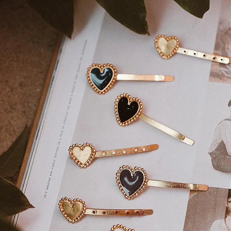 Vintage Alloy Bridal Hair Accessories Heart Hair Clips Pin For Women and Girls 2019 Fashion Jewelry