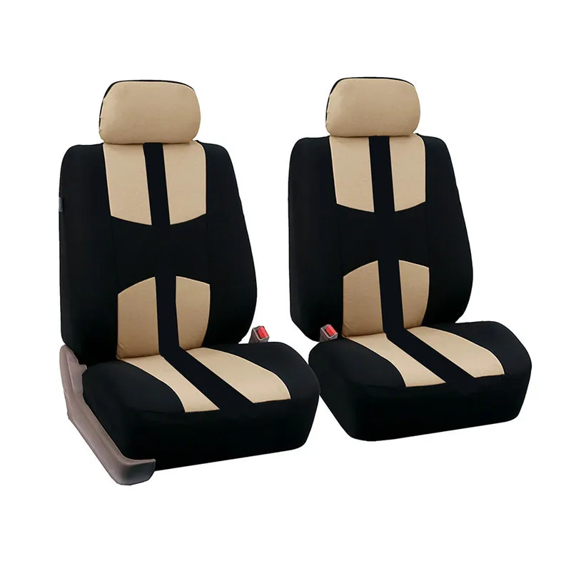 4st Universal Car Seat Cover Full Set för alla säsonger Auto Interiör Tillbehör Bilstyling Red Blue Beige Gray 4 Colors1183G