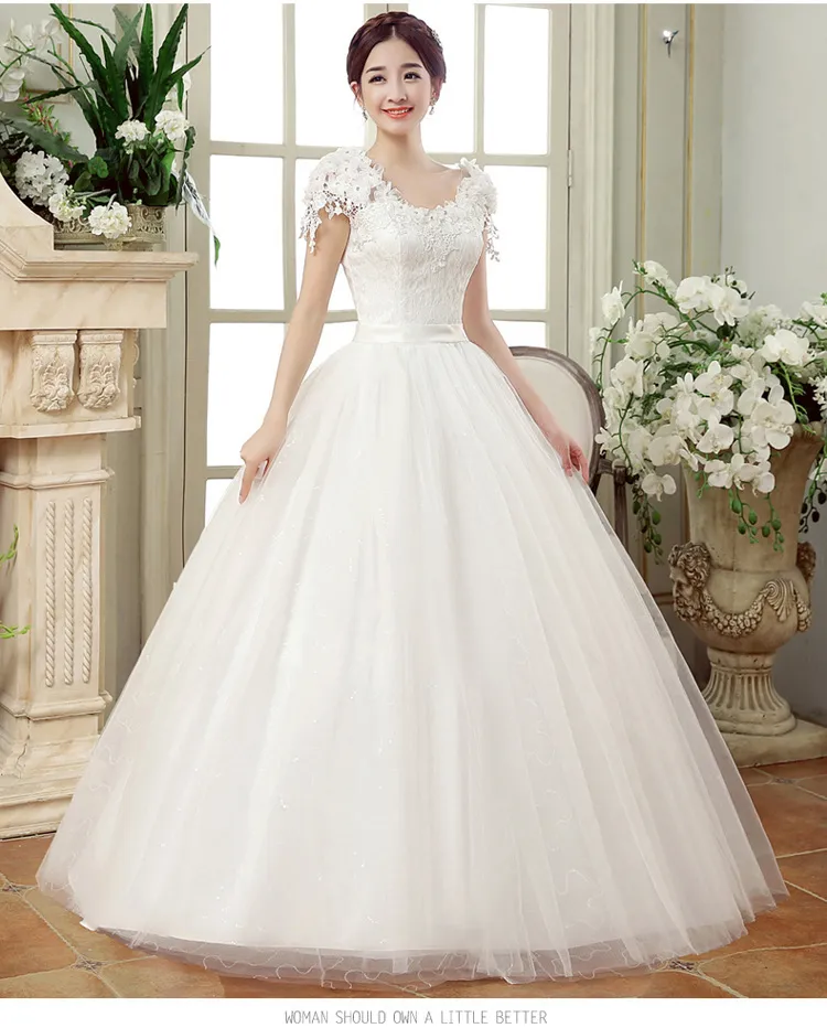 Vintage Lace Wedding Dresses Cap Sleeve Ball Gown... From Zhu_guo_qin,  $34.98 | DHgate.Com