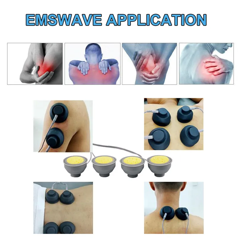 ed tedavisi için çocuk ağrı kesici / ESWT shockwave terapi makinesi için EMS Elektronik kas stimülasyonu fizyoterapi ekipmanı