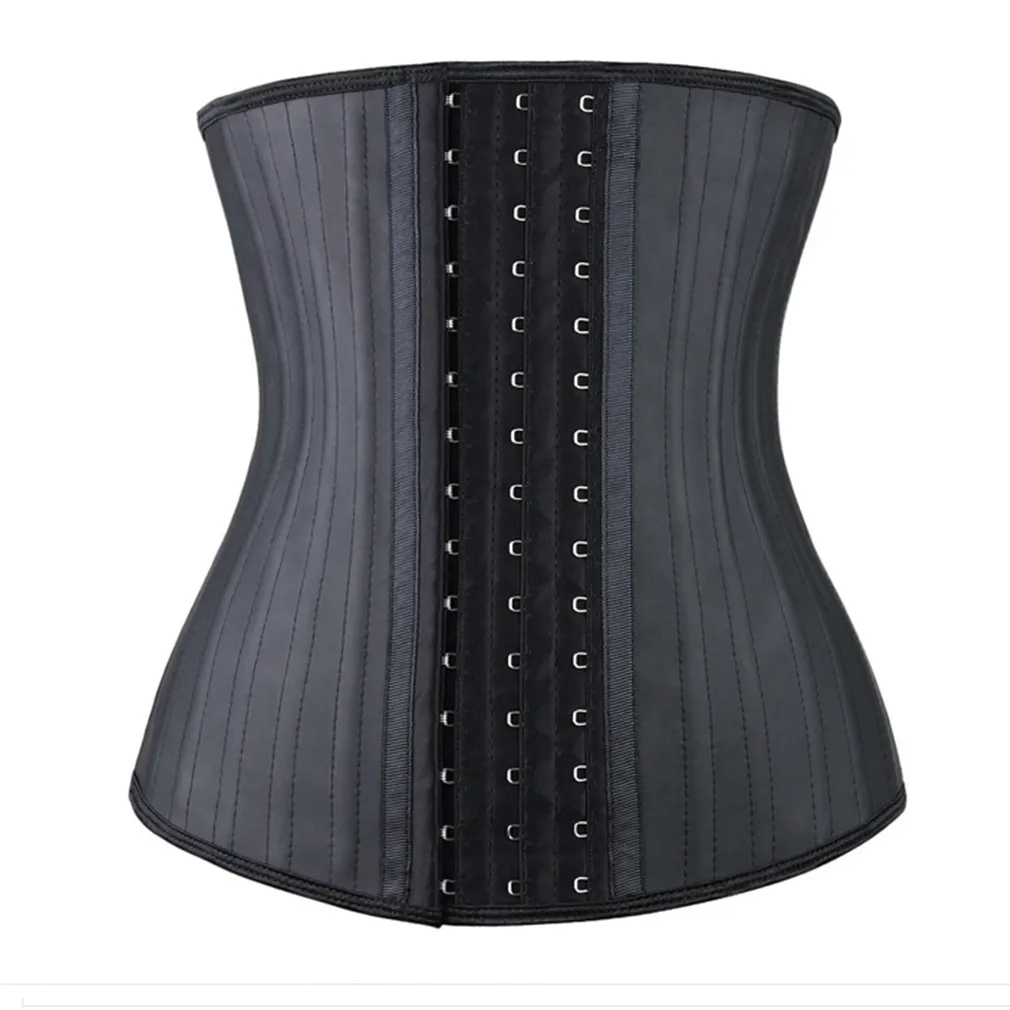 Dames 25 Staal Boned Latex Taille Trainer Corset Underbust Corsets en Bustiers Body Shaper Plus Size Harness Bustier Corset J190701