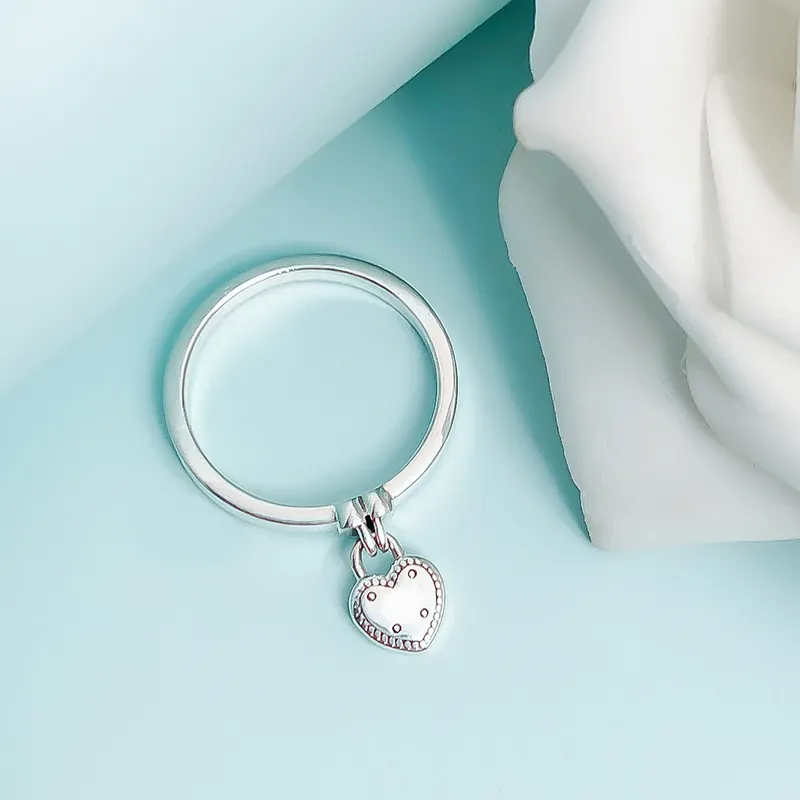 Обручальное кольцо Set Первоначально коробка Оптовая Подвеска женщин для Дня подарков Кольца стерлингового серебра 925 Валентайна