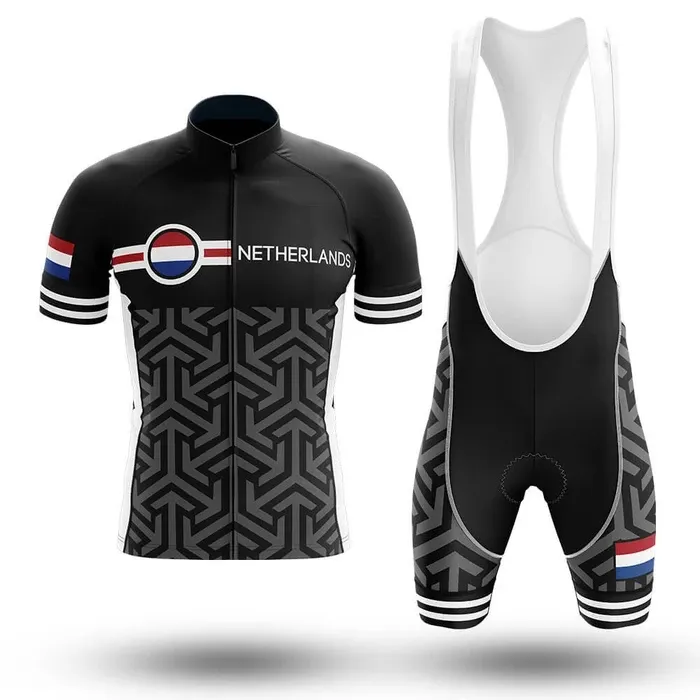 2024 NEW NELTHERLANDS Pro Bicycle Team半袖Maillot Ciclismo Men's Cycling Jersey Summer SummerSulaible Cycling Clothing Sets