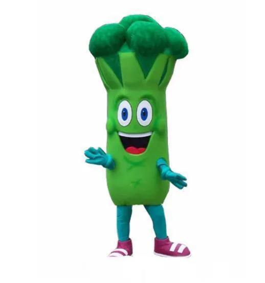 NewHalloween Broccoli Mascot Kostymtecknad Grönsaker Anime Tema Karaktär Jul Karneval Party Fancy Dräkter Vuxen Outfit