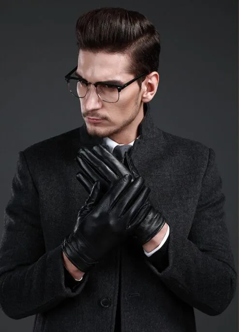 Fashion Mens Real Leather Gloves Leather Glove Gift Accessory Hela från Factory #3168274Z