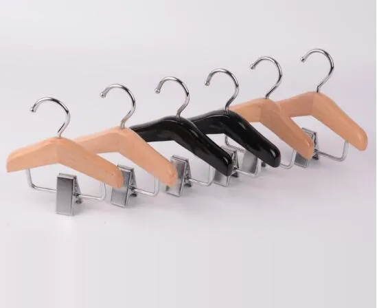 Mini Hout Hair Extensions Hanger Rack Mannen Dasspeld Huisdier Kleding Jurk Broek Hanger 50 stks/partij