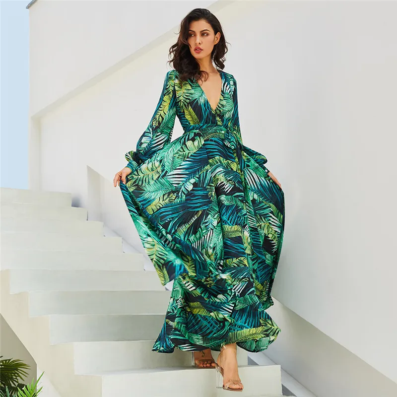 Tropical boho dress hotsell