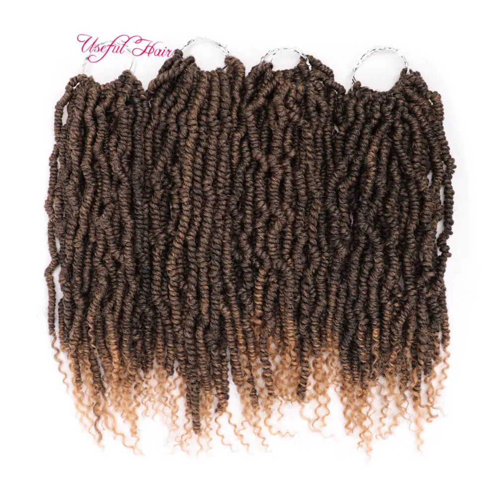 New style Passion Spring Twists Synthetic Crochet Hair free shippi Extensions Ombre Crochet Braids Fluffy Bomb Twist Braiding Hair Bulk