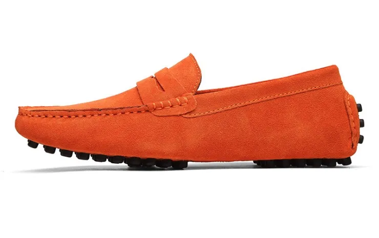 Venda quente - sapatos de couro camurça loafer grande tamanho oficial sapatos gentis mens passeios de viagem sapato casual conforto respirável sapatos para homens zy801