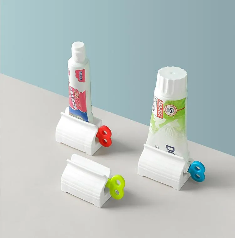 Distributeur de porte-dentifrice à tube roulant Poignée facile Nettoyants durables Presse-crème Nettoyant en mousse Porte-dentifrices Presse-agrumes Distributeurs