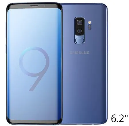 تم تجديده الأصلي مقفلة Samsung Galaxy S9 Plus 6.2 بوصة 6 جيجابايت RAM 64GB Android 8.0 بصمة IP68 ماء LTE الهاتف المحمول