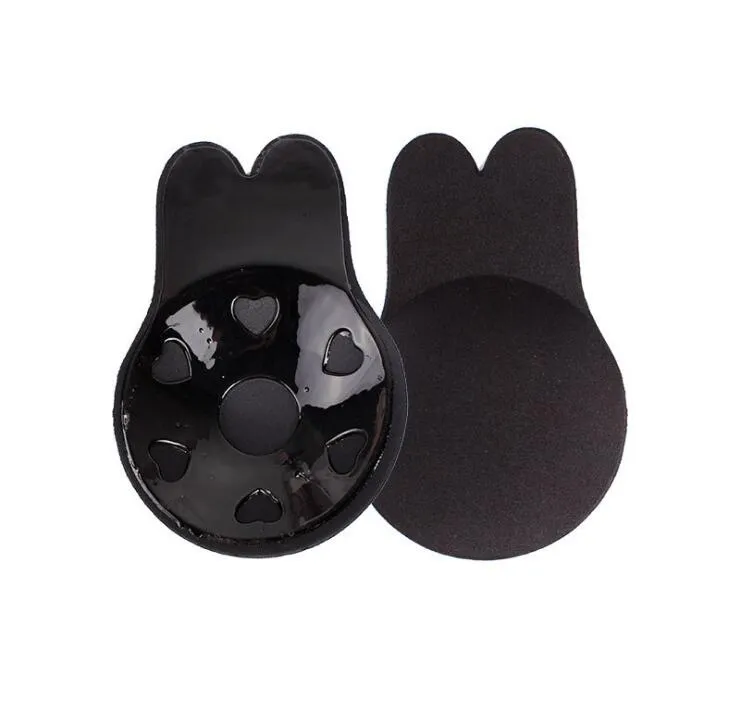 2 Adhesive Breast Lift Tape Rabbit Ears Nipple Cover Breathable Push Up Bra  Pad