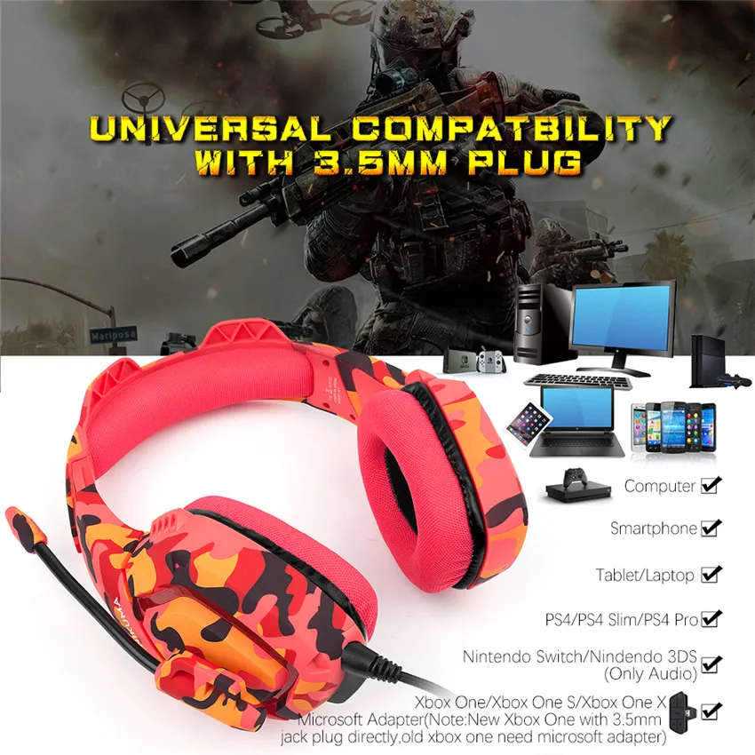 Red camo headset cheap