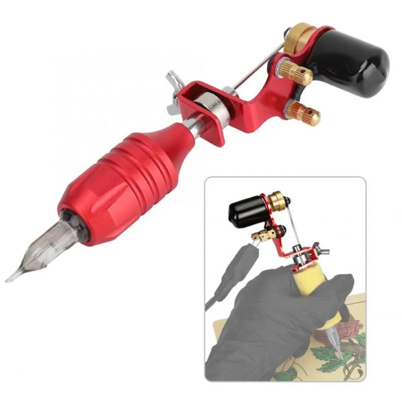 Red Tattoo Kits Machine Strong Motor Gun Handle Cartridge Needles Makeup Tattoo Machine Permanent Makeup Tool