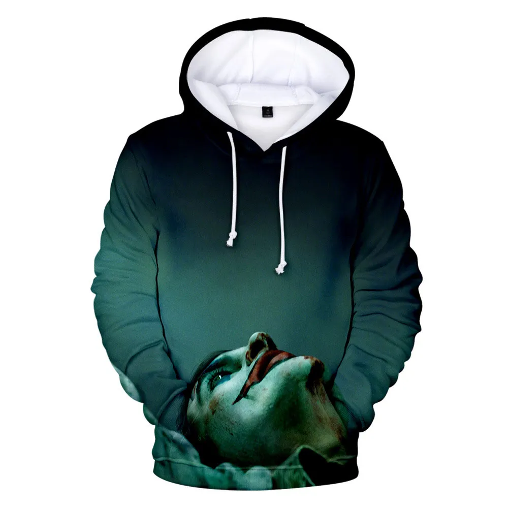 2019 mens designer hoodies New hot poker clown Soul 2 coat haha Joker 3-D printed mens hoodie WGWY199