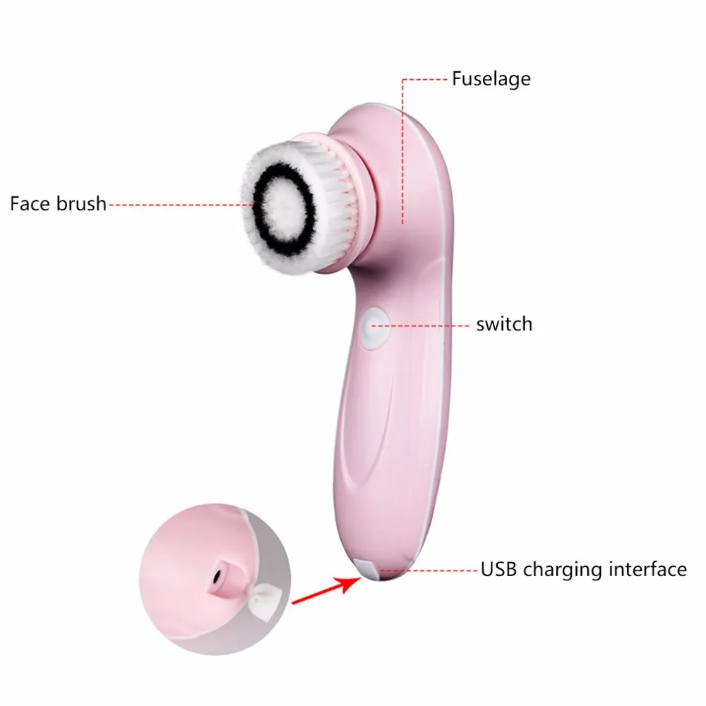 Zestawy pędzla do oczyszczania twarzy twarz pędzla do czyszczenia do czyszczenia do pralki twarzy złuszczająca się olej