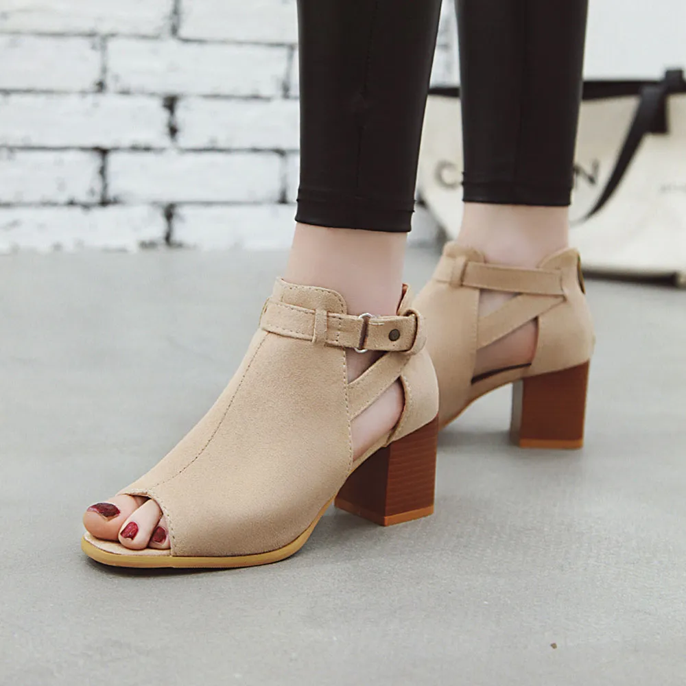Block heel clearance boots sale