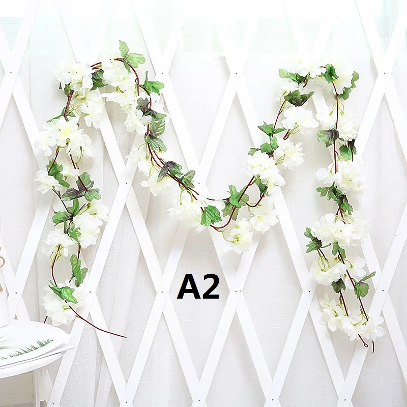 Artificial Vines With Flowers Vine Cloth 2.2m Rose Ivy Flower Hanging  Garland For Wedding, Party, And Garden Decorations From Work_designer,  $94.19