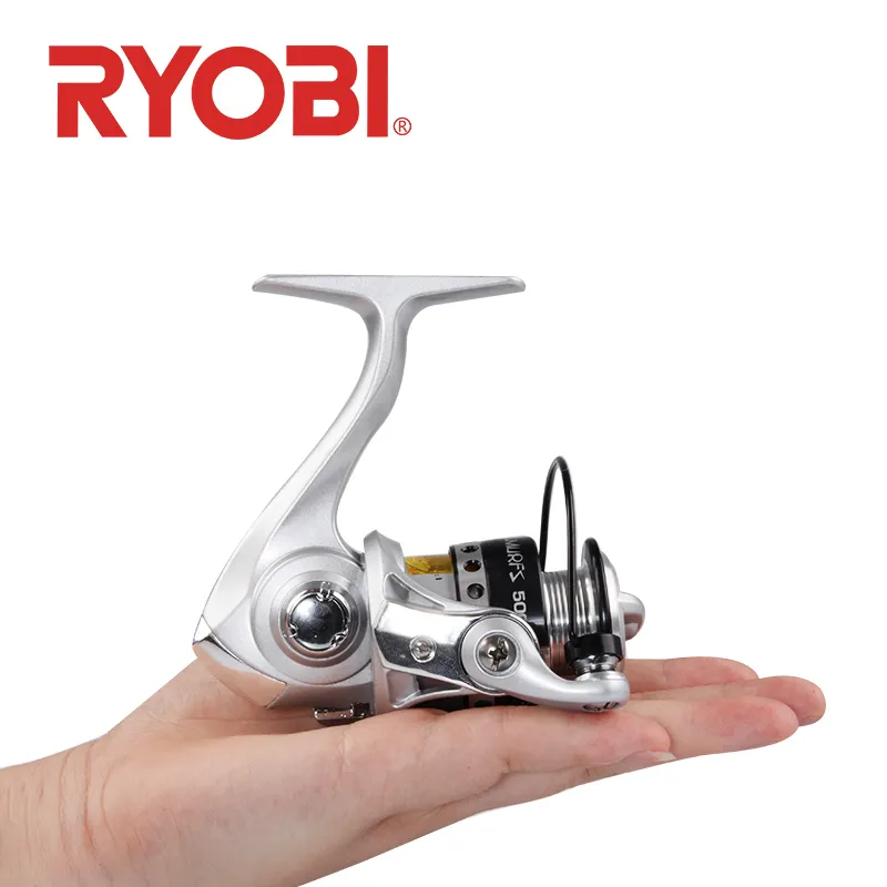 100% Original RYOBI 500 800 Fishing Reel Spinning Reel 3+1BB gear ratio 5.2:1 max drag 3kg Metal Spool Saltwater Fishing Tackle