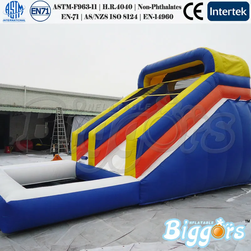Yard Publick Playhouse Grade Commercial Grade taille gonflable Big Water Pool Slide pour les ventes