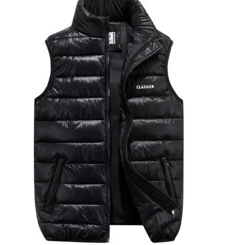 Più nuovo Casual Mens Autunno Inverno Caldo Senza Maniche Giacche Plus Size Casual Maschile Cotone Imbottito Gilet Army Vest S/6Xl J3020