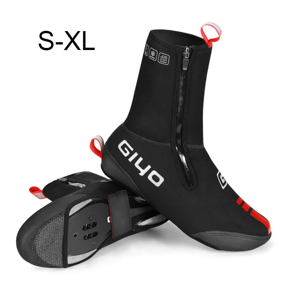 Stylish Black Cycling Shoes Covers Lock Shoe Cover Mountain Road Bike Windproof Waterproof Dustproof Outdoor Riding Equipment