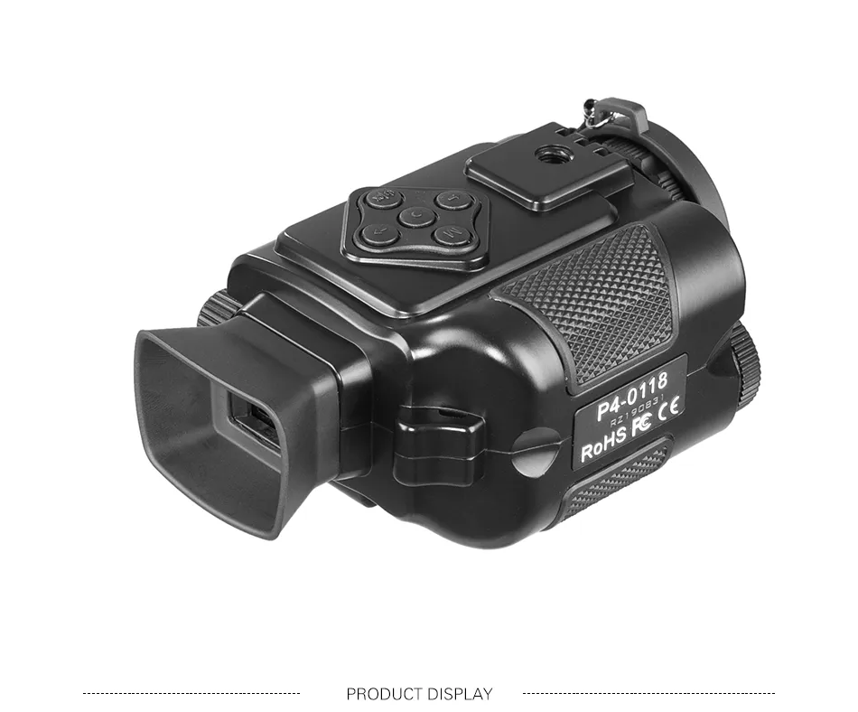 Jumelles De Vision Nocturne 4K PUSOKEI - Caméra Intégrée, Photo 64 MP, Vidéo 4K, Zoom Numérique 28X, Batterie 3600 MAh, Pour Observation D'Oiseaux, Chasse, Plein Air