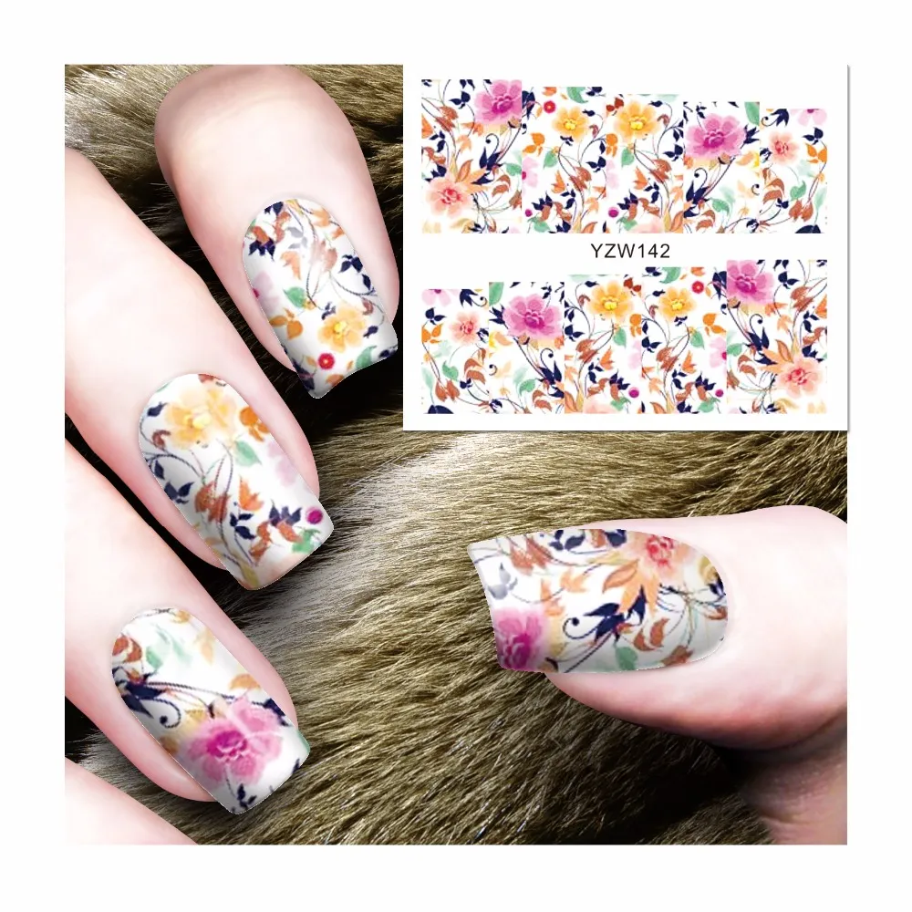 Nail Art Stickers Water Decals Transfers Black Flowers Lace Floral- NEW  2021 – TheBlueCAT UK