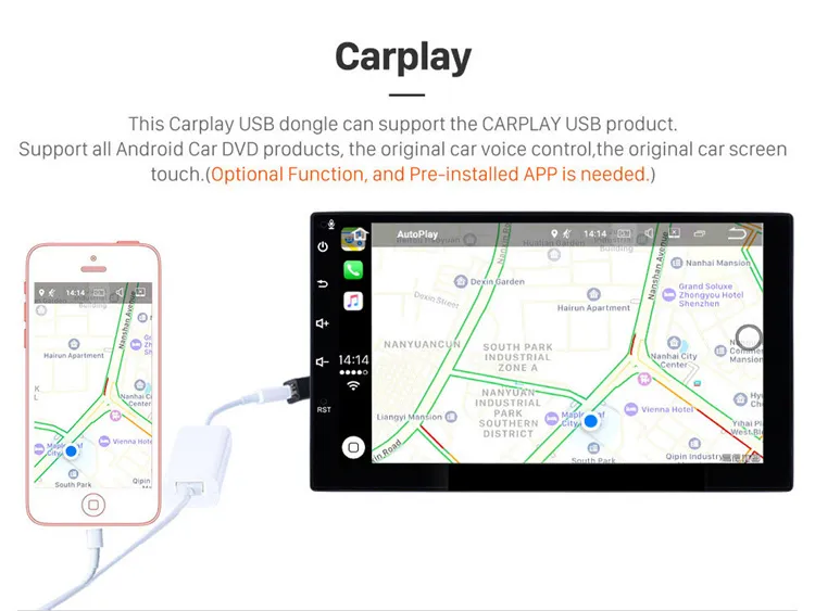 GPS Radio Car Navigation System 9 Inch Android 8.1 for 2015-2016 VW  Lamando Support Rearview Camera DVR Bluetooth