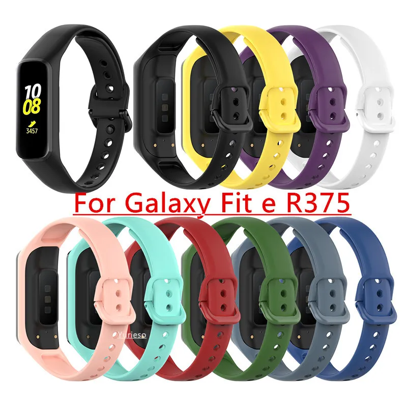 حزام سيليكون ل Samsung Galaxy Fit-e / R375 ساعة ذكية شريط حزام سوار ذكي عداد الخطى Fitness Tracker Fit e Wristband Strap