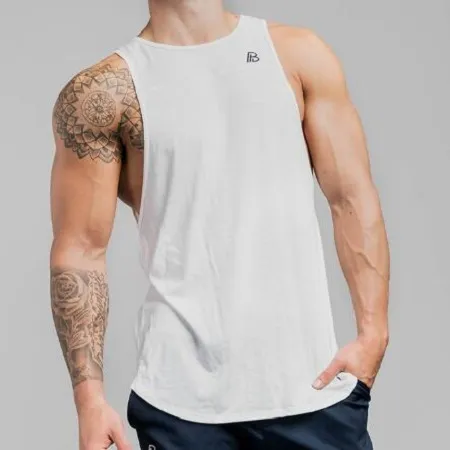 Tank Top Mannen Fitness Vest Print 2019 Mode Gyms Singlet Canotte Bodybuilding Stringer Muscle Guys Mouwloos Vest