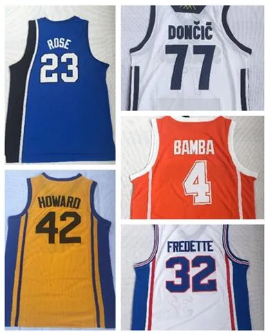 université de MENS 23 ROSE 4 BAMBA 42 HOWARD 32 FREDETTE Maillots de basket-ball, hommes Vêtements de basket-ball College Trainers boutique en ligne à vendre