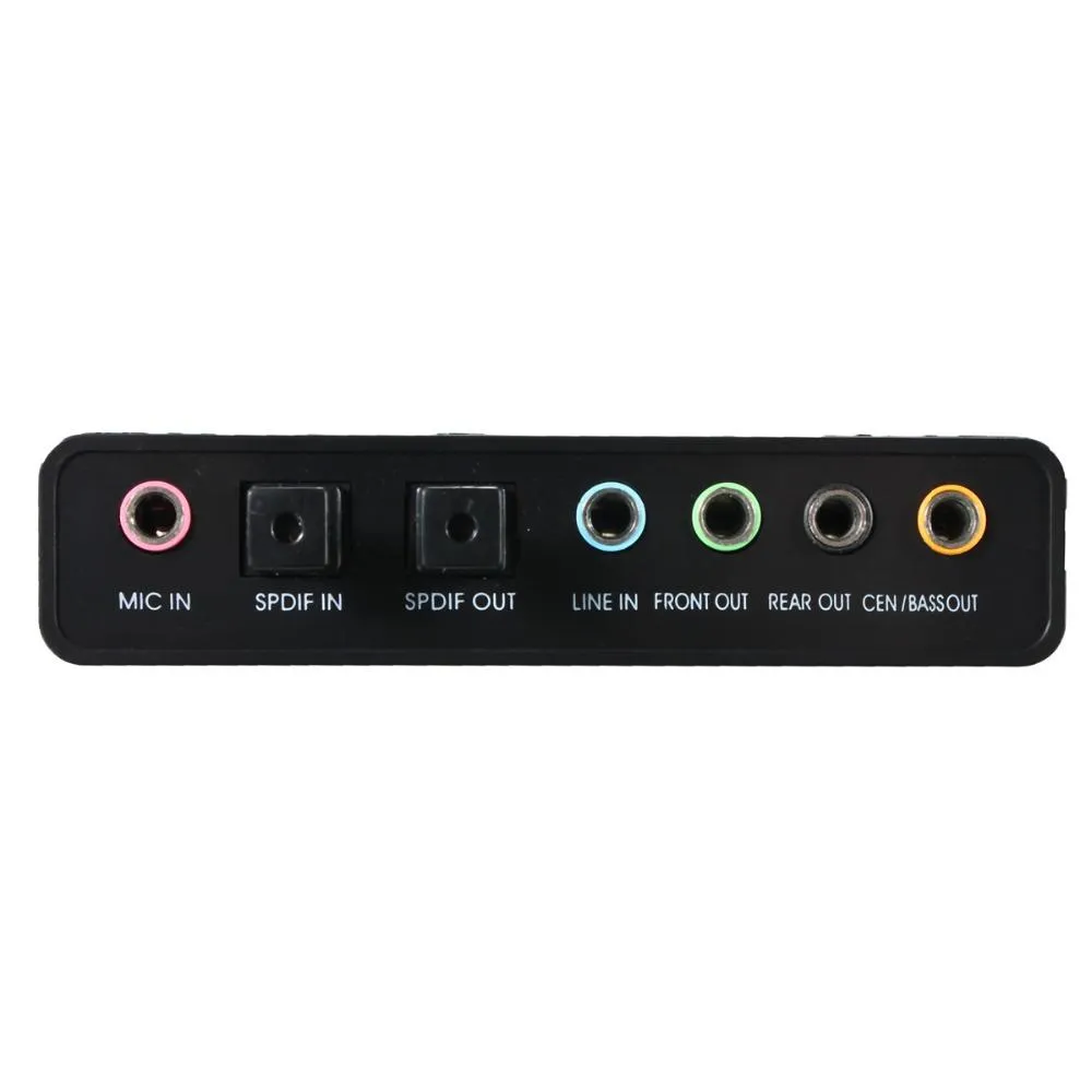 USB externe 4 canaux 5.1 S - PDIF Fibre Carte son