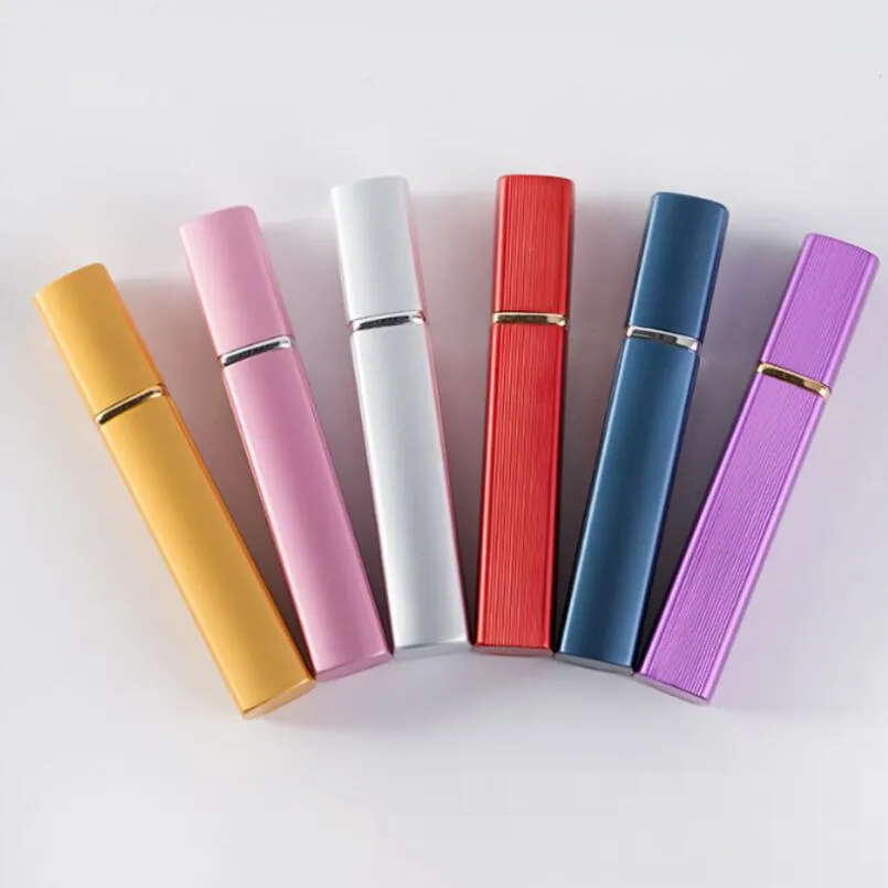 12ML Aluminum spray bottles perfume atomizer Cosmetic Containers atomizer Travel Refillable Mini Atomiser Spray Vials LX5230