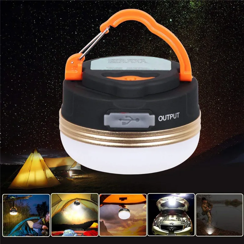 Mini Portable Camping Lumières 3W LED Camping Lanterne Tentes Lampe En  Plein Air Randonnée Nuit Lampe Suspendue USB Rechargeable Du 5,28 €