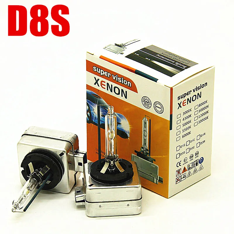 HID Bulb D8S Xenon Lamp Globe Lights 25W 6000K 8000K Bulbs From ...