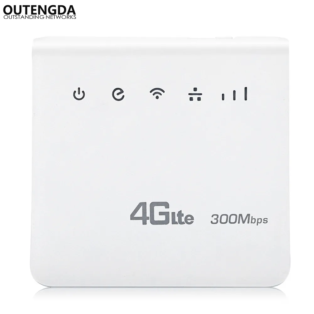 4G LTE WiFi Router 150Mbps 3G / 4G Card SIM Roteador Desbloqueado Roteadores Sem Fio Up 32 Usuários Wi-Fi com LAN Port Suporte Sim Card Europa Ásia Oriente Oriente Médio África