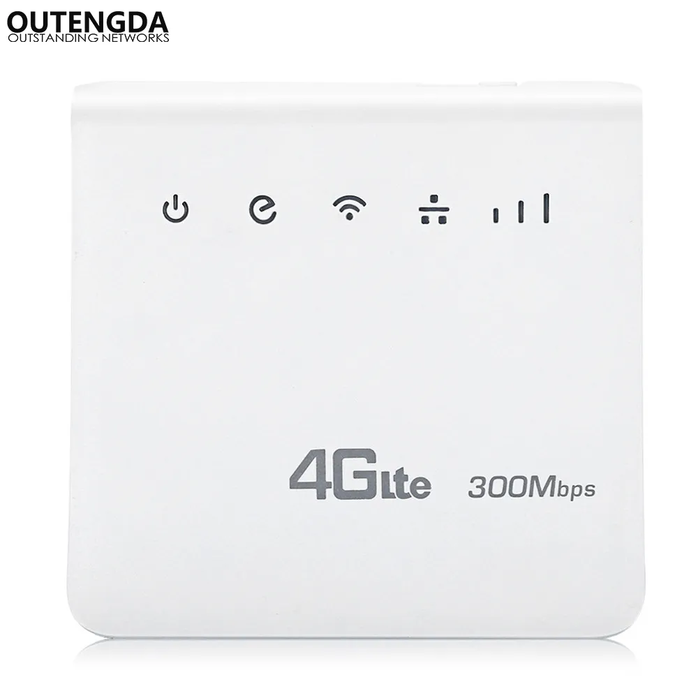 Enrutador Wifi 4G LTE Enrutador de tarjeta SIM 3G/4G de 150 Mbps Enrutadores inalámbricos desbloqueados Hasta 32 usuarios de Wifi con puerto LAN Compatible con tarjeta SIM Europa Asia Oriente Medio África