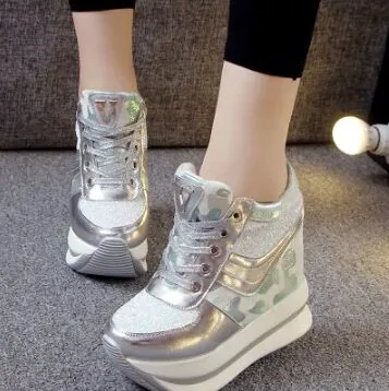 Hot Sale-Slimming Schoenen Dames Zomer Ademend Mesh Sportschoenen Vrouwelijke Fitness Swing Platform Wedge Schoenen Dame Afvallen Sneakers BN214