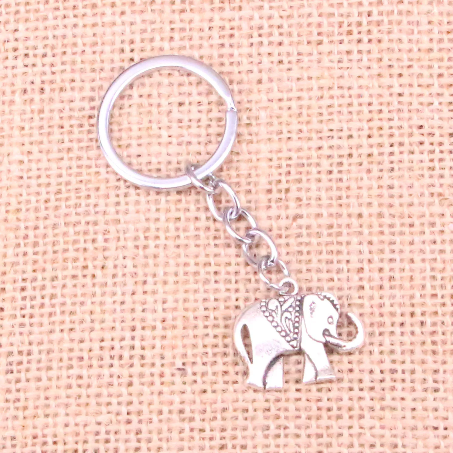 25*21mm elephant KeyChain, New Fashion Handmade Metal Keychain Party Gift Dropship Jewellery