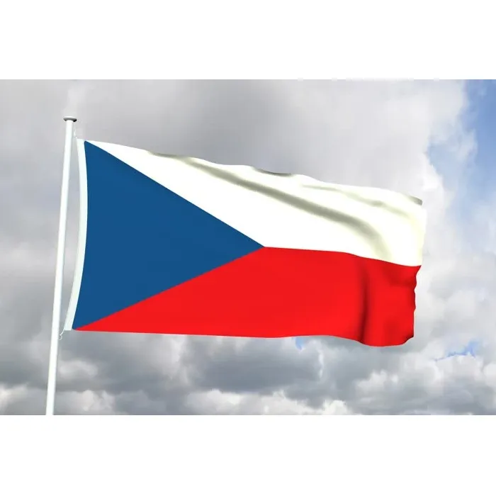 90*150 cm drapeau tchèque suspendu volant Polyester pays drapeaux nationaux de la république tchèque 3x5ft intérieur extérieur, livraison gratuite