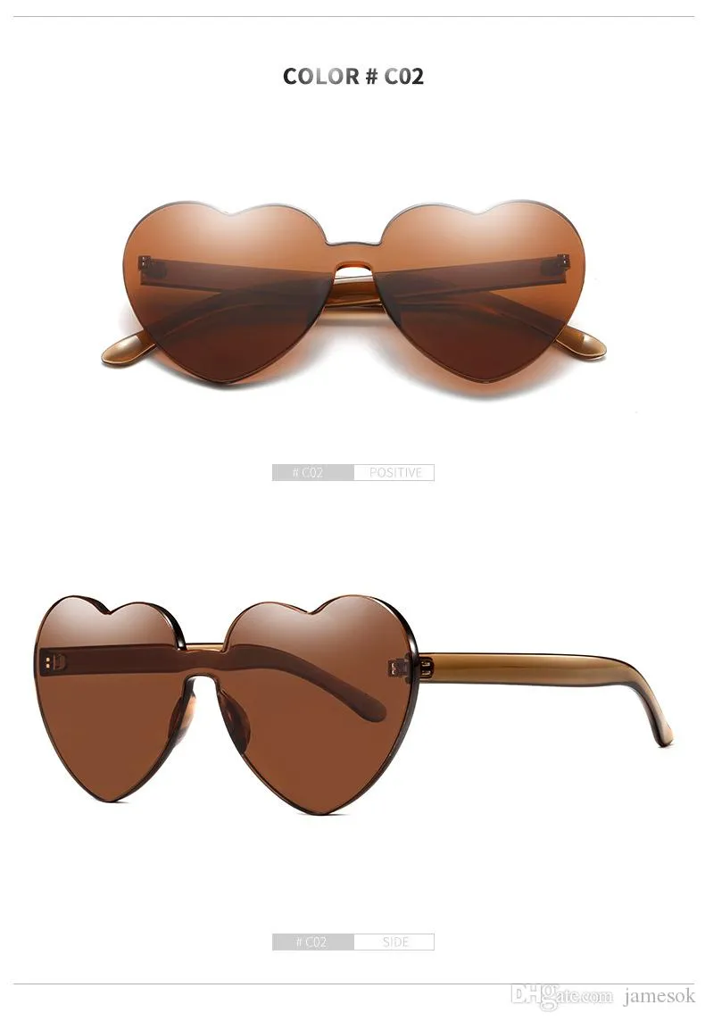 Gafas De Sol Polarizadas Con Forma De Corazón Para... – Vicedeal