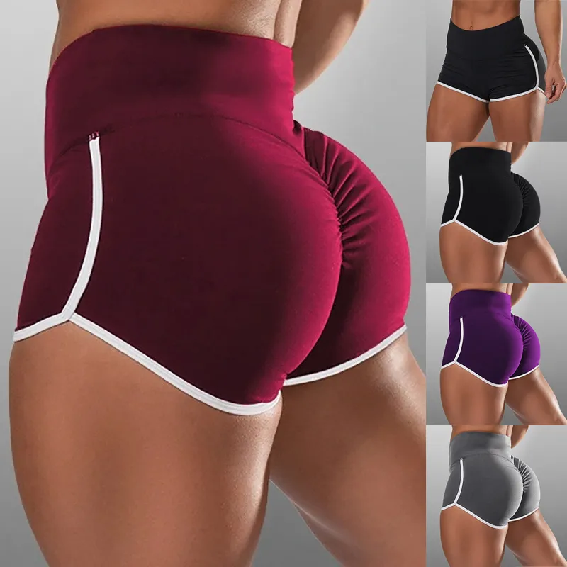 High Waisted Womens Booty Scrunch Yoga Shorts For Gym And Sports