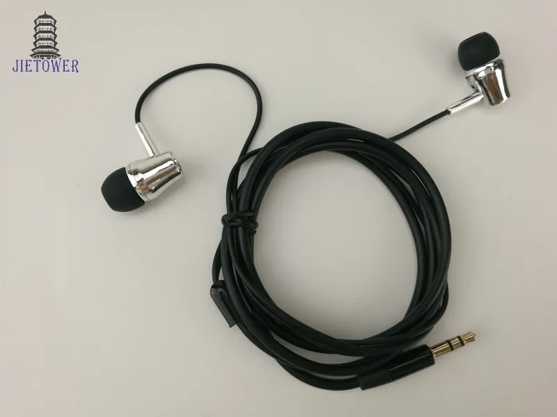 long gros câble épais casque écouteur fort casque oreillette pas cher pour le commerce extérieur Accepter la commande Prise personnalisée de 3,5 mm cp-15 300pcs