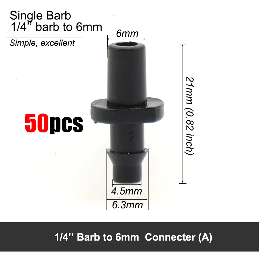 Gieter apparatuur tuin water connector voor 1/4 '' 1/8 '' buizenslang accessoires gezamenlijke adapter prikkelt Tees kruisen ENG-plug gelijke adapters