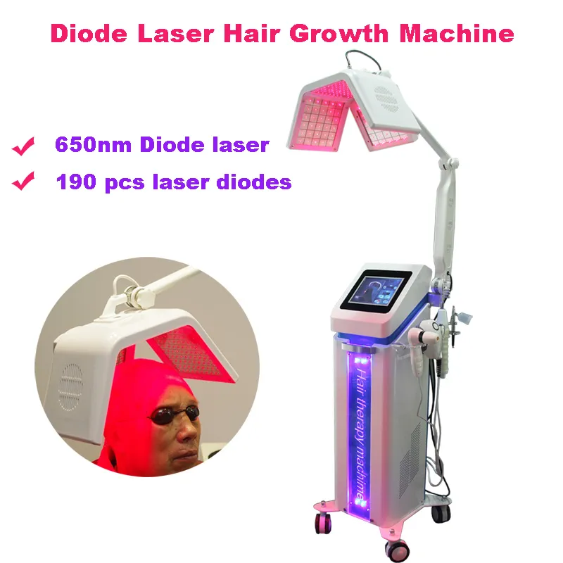 Daha etkili! 650nm diyot lazer saç büyüme makinesi güzellik saç dökülmesi tedavisi saç büyütme lazer güzellik makineleri