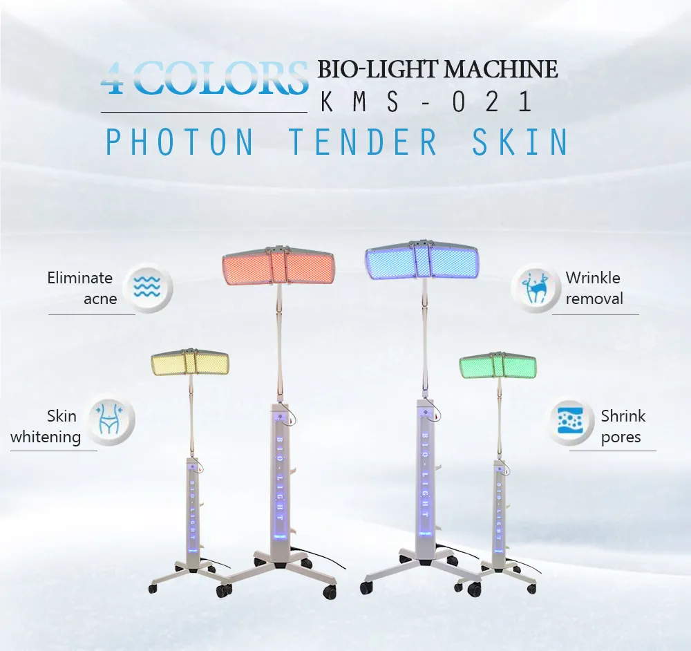 HEISSE 7-FARBEN-LED-Lichttherapie-Rot-Blau-Gelb-Grün-Licht-PDT-Photonentherapie-Hautpflege-Schönheitsgerätemaschine