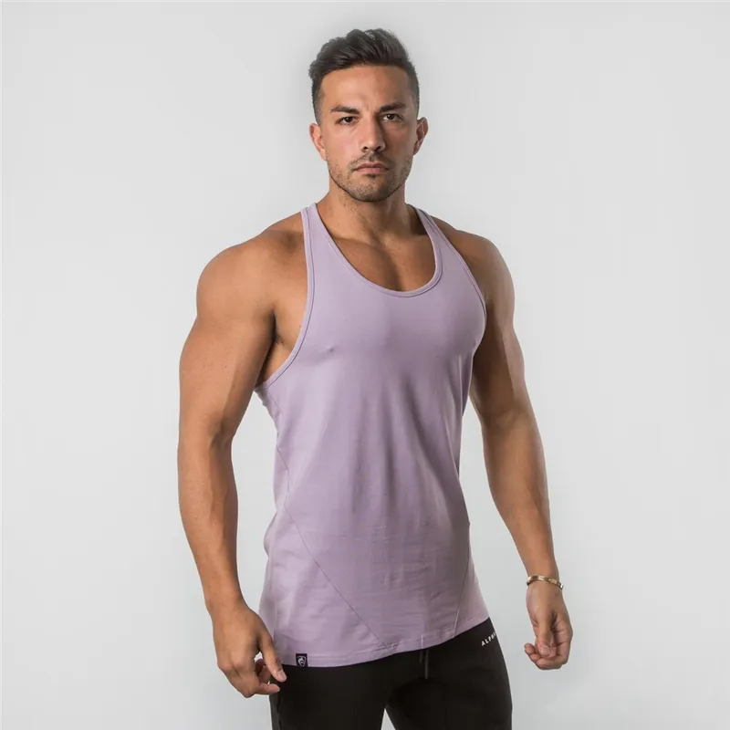 ALPHALETE Men Summer Gyms Fitness Bodybuilding Hood Tank Top